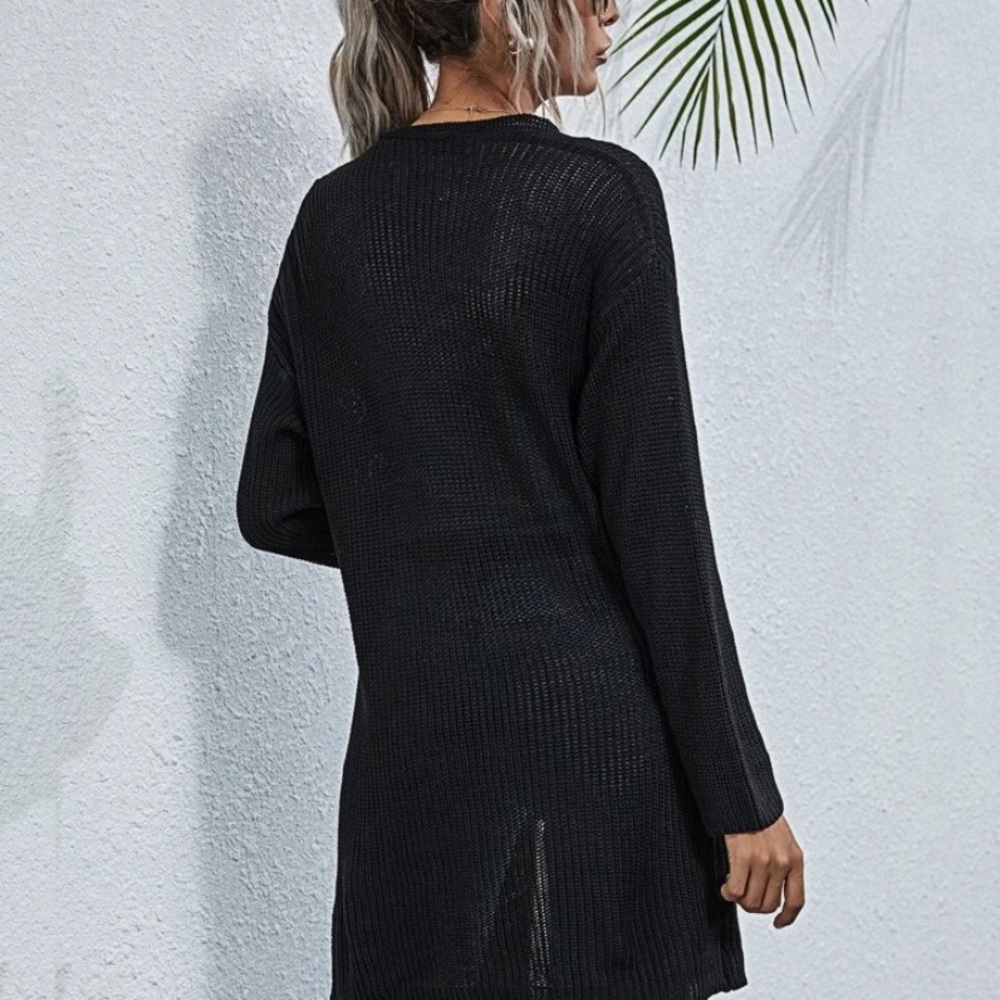 Drop Shoulder Pocket Front Cardigan - Picture 7 of 7